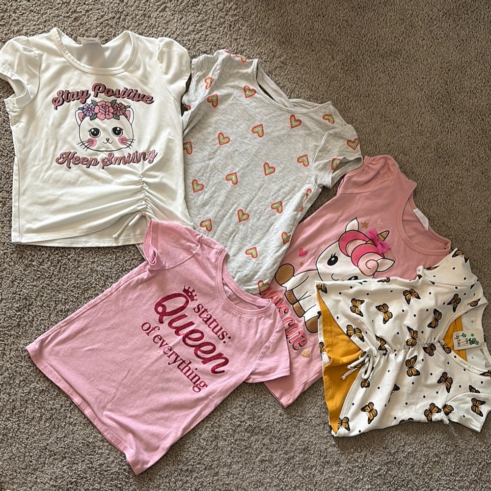 Assorted Girls Tops (5 Total) Size 4T